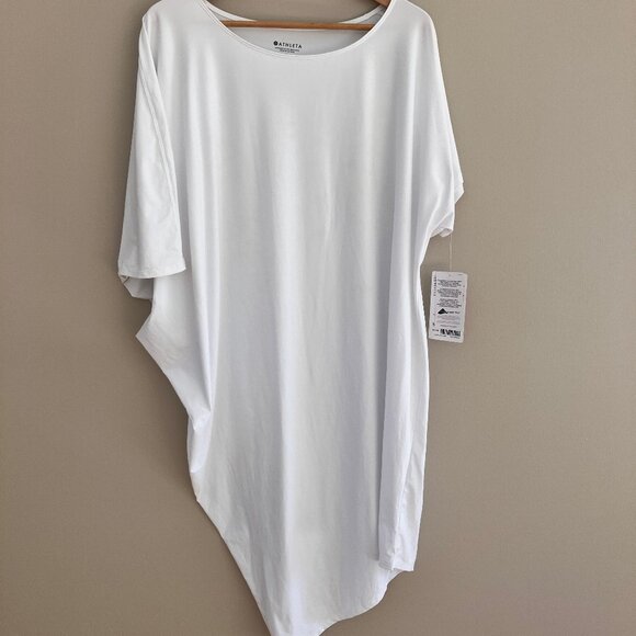 Athleta Sunlover Hilo UPF Dress Asymmetric Beach Stretchy Size L - Picture 3 of 13